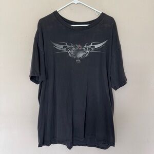 Harley Davidson Black T-Shirt Mens 2XL Schaeffer’s Orwigsburg, PA Vintage 2002